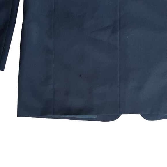 Giorgio Armani Le Collezione Men’s Wool Navy Blue Blazer Suit Jacket Size 42 L - Picture 10 of 11